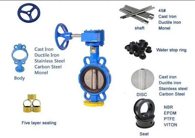 Valve structural drawing