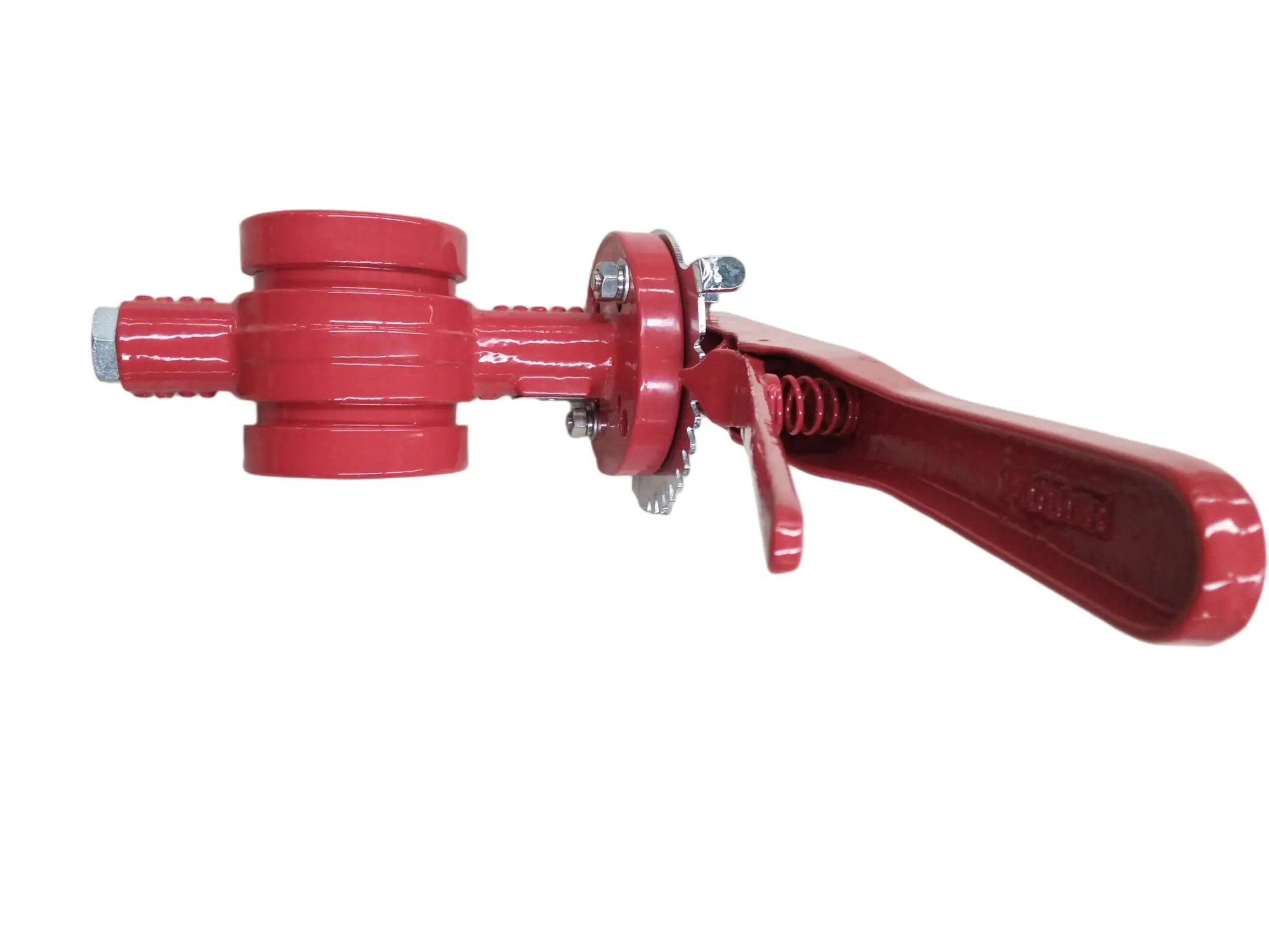 Grooved butterfly valve