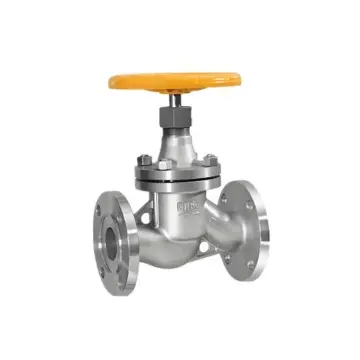 Straight-through ammonia globe valve for refrigeration