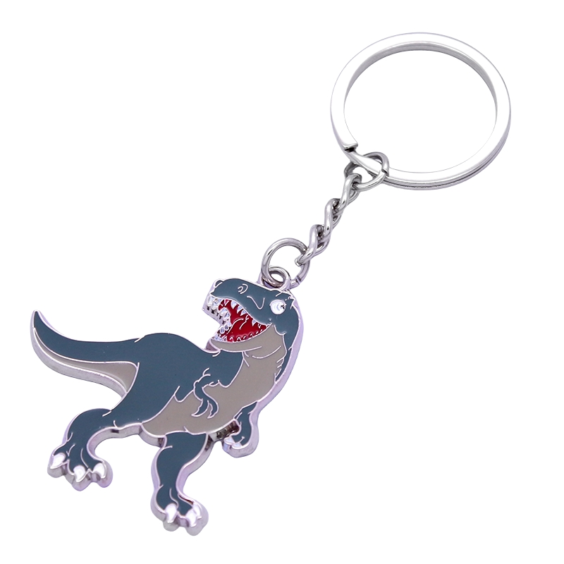Promotional Gift Custom Cute Animal Dophin Glitter Soft Enamel Logo Souvenir Zinc Alloy Metal Key Ring