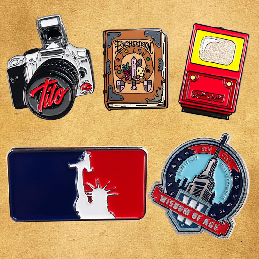 Professional OEM Metal Craft Gifts Custom Logo Soft Hard Enamel Lapel Pins for Clothes