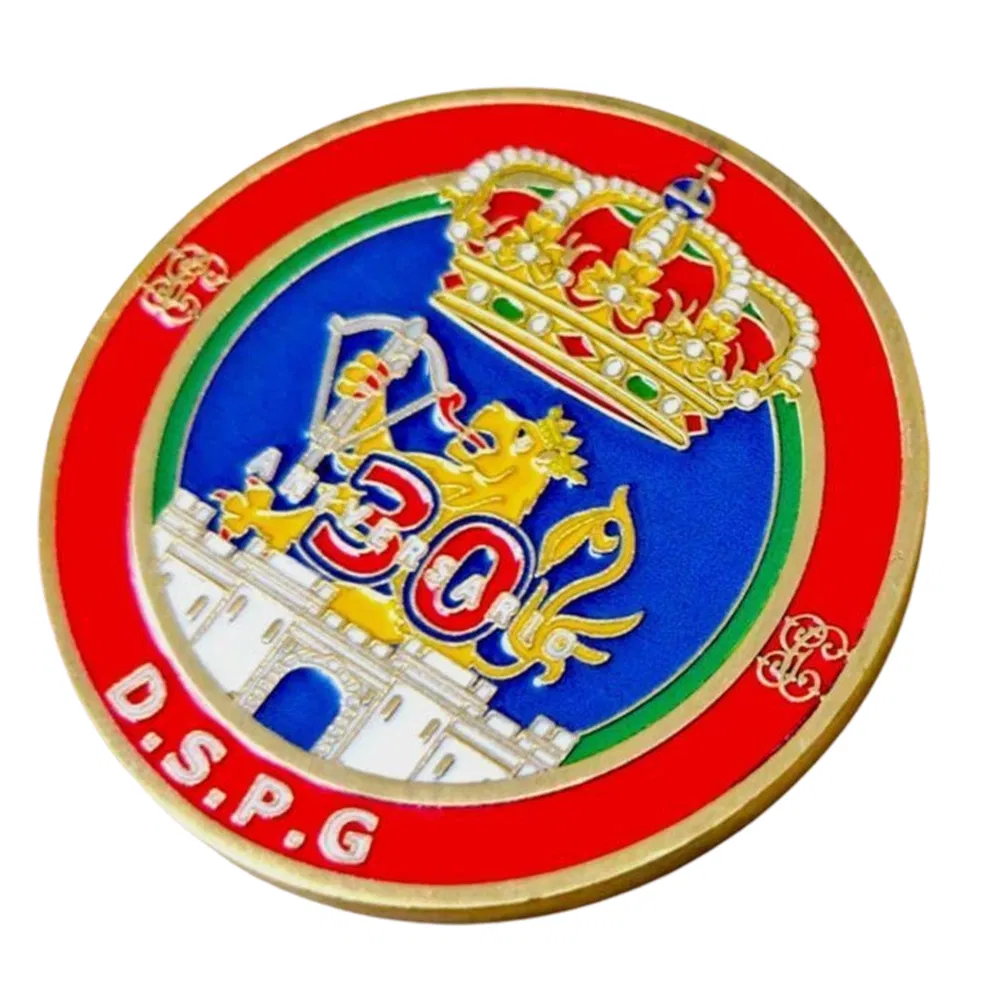 Factory Wholesale Custom Design Your Own Metal Soft Hard Enamel Naval Station Rota Tactical Leadership Program Tlp Spain Challenge Coins