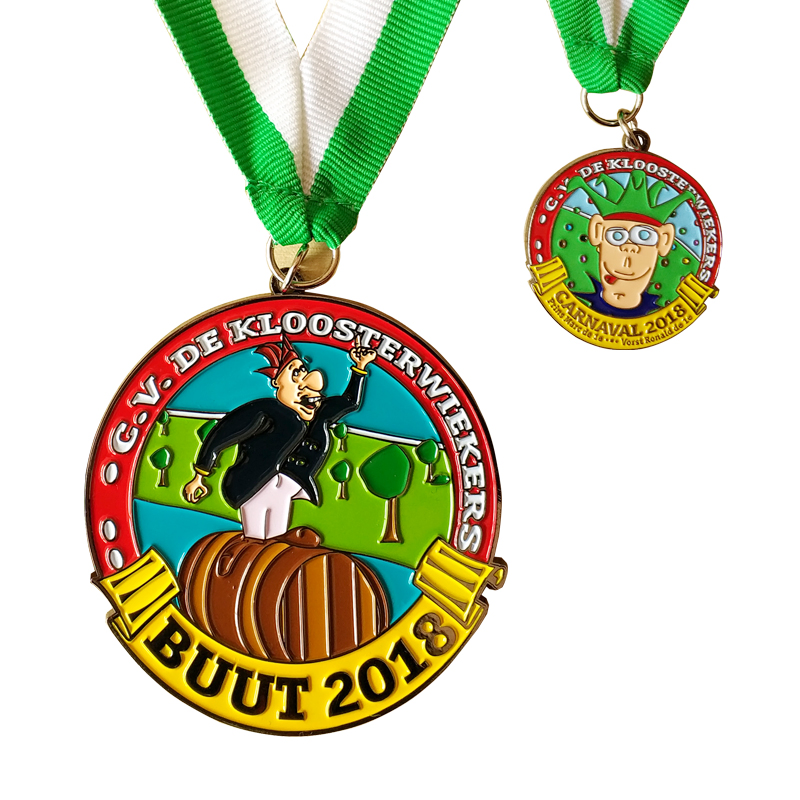 Factory Custom Made Silver Plated Enamel Metal Alloy Medallion Manufacturer Customized Commemorative Award Gift Bespoke Company Logo Souvenir Medal