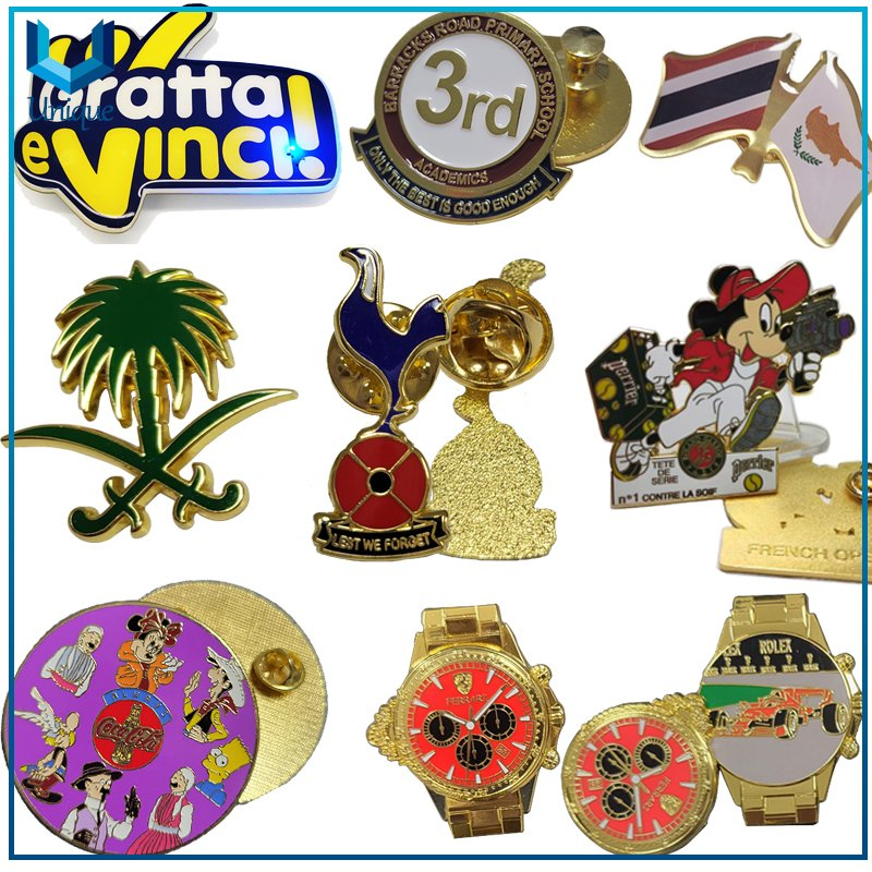 Custom Fashion Decoration Metal Brooch, Dis-Ney Souvenir Gift Cartoon Fancy Metal Lapel Pin