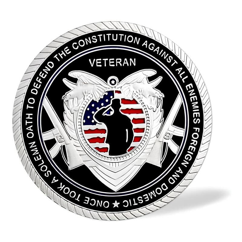 Custom Brass Stamped Hard Enamel American Collective Challenge Coin