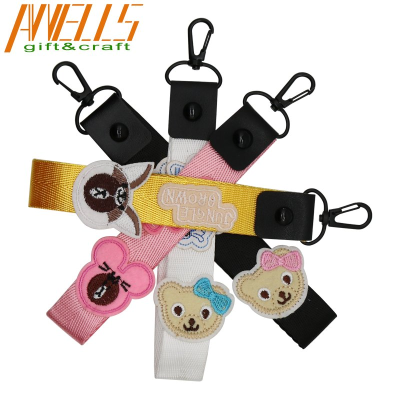 Stylish Personalized Short Strap Lanyard and Keychain Combo