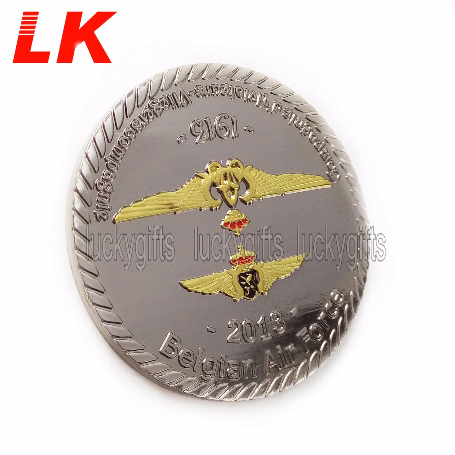 Antique Plating Metal Military Challenge Coin with Custom Logo