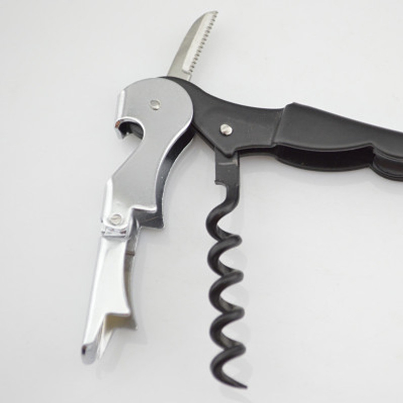 Promotional Custom Wine Opener Metal Stainless Steel Multifunction Waiters Corkscrew Beer Wine Bottle Opener