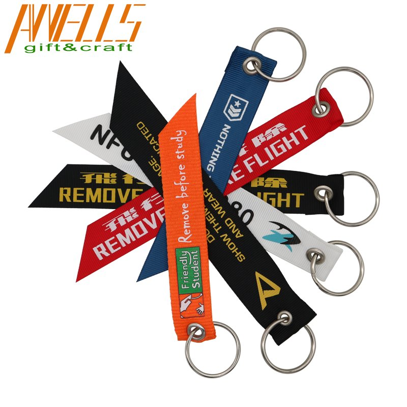 Custom Printed Carabiner Lanyard Short Lanyard with Black Metal Buckle