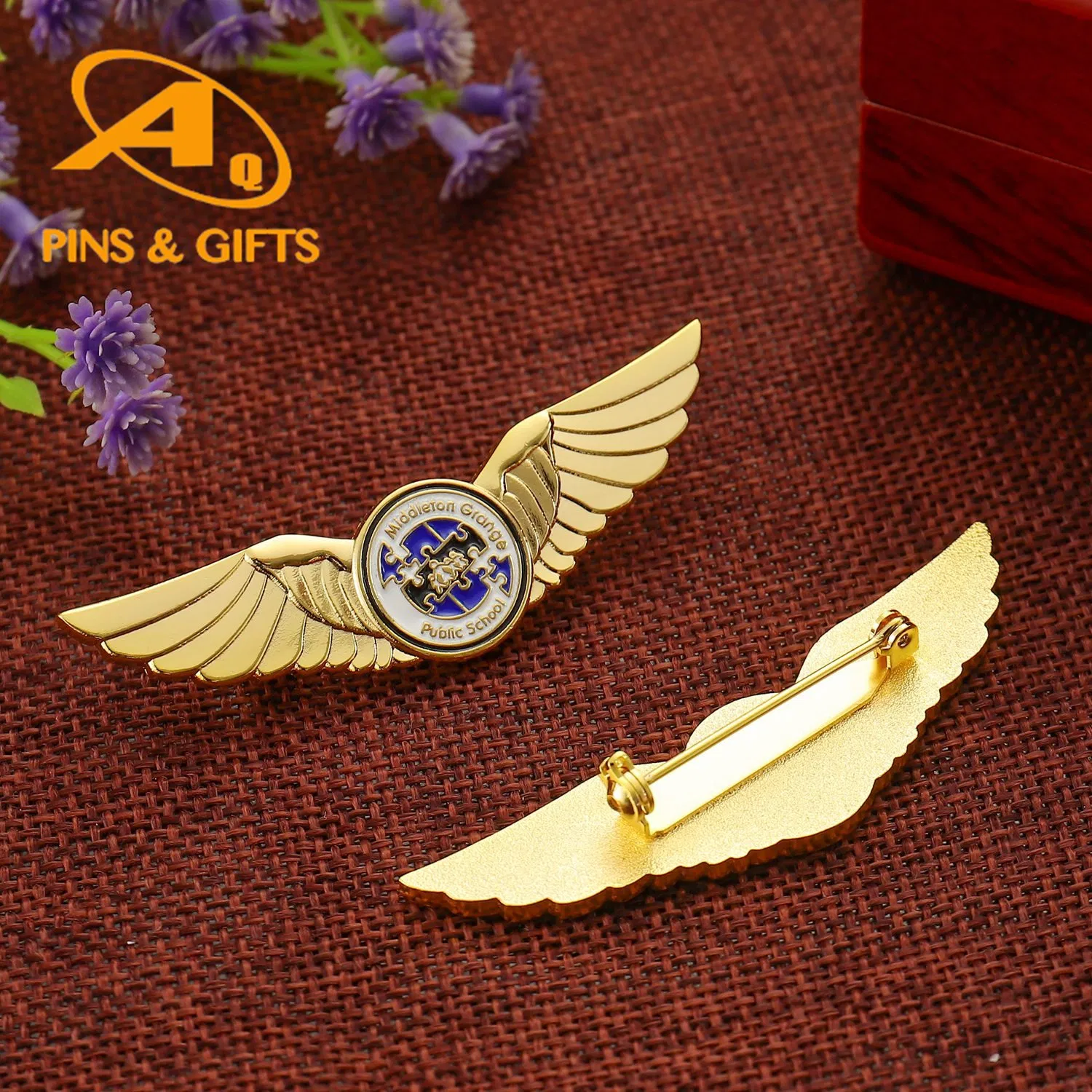 China Supplier Custom Gold UAE Military Police Badges Manufacturer Custom Metal Soft Hard Enamel Brooch Lapel Pin Badge