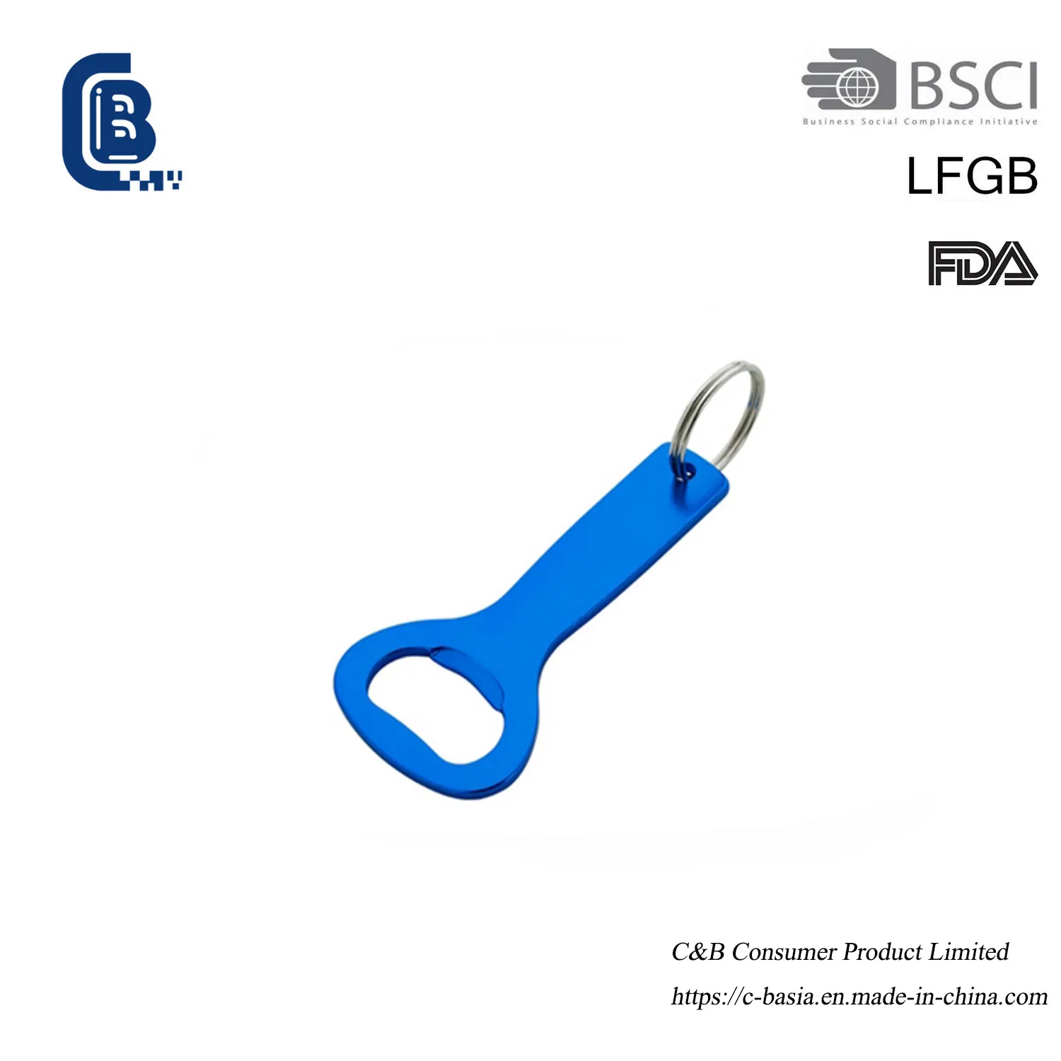 Creative Promotional Gift Beer Bottle Opener Keyrings Metal Keychain Kitchen Gadgets Kitchenware