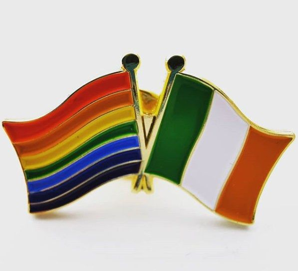 Custom Metal Printed Enamel National Day Pride Lgbt Afghanistan Qatar Vatican Saudi and Mexican Us USA American Double Country Flag Lapel Pin Badge
