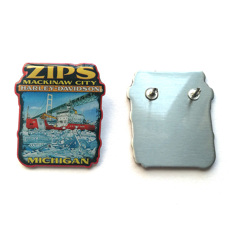 Factory Custom Made Metal Alloy Crafts Manufacturer Customized Cheap Offset Printed Stainless Iron Emblem Bespoke Famous People Award Gift Lapel Pin Badge