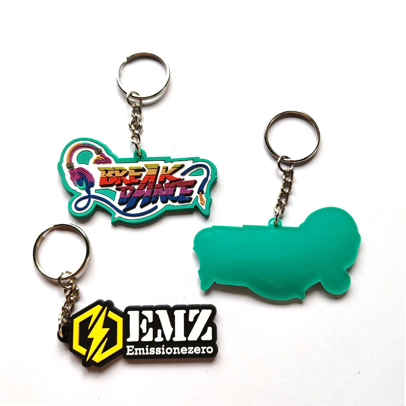 Customizable 3D Soft PVC Keychains with Unique Embossed Logos