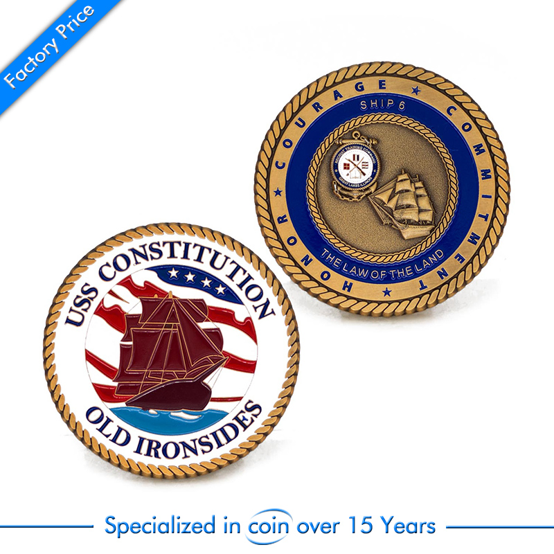 Custom High Quality Art Metal Enamel Souvenir Challenge Coin