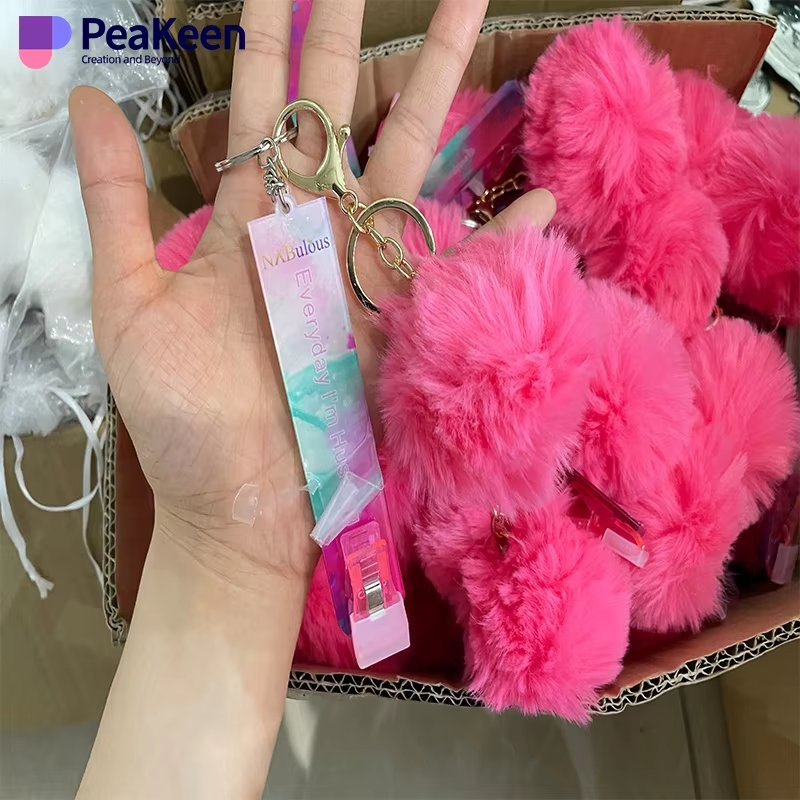 Manufacturer Wholesale Cute Animal Custom Logo Plush Wood Leather Chain Rubber Plastic Metal Key Chains