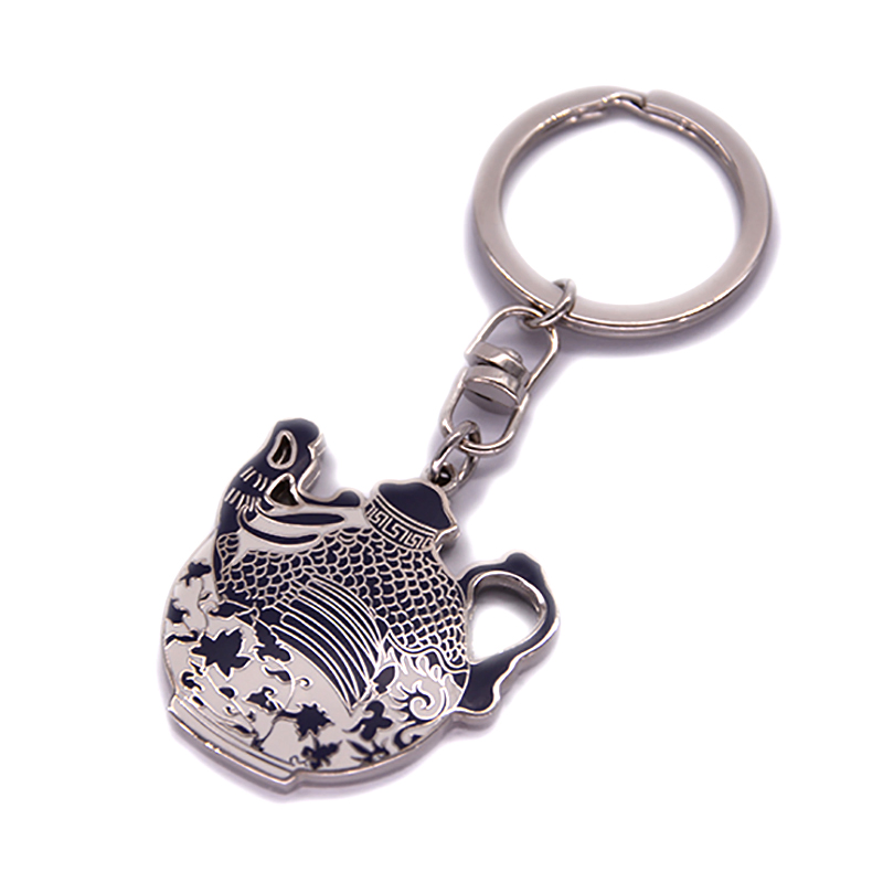 Factory Custom Made Gold Plated Metal Alloy Soft Enamel Keychain Manufacturer Customized High Quality Star Shaped Promotional Keyring