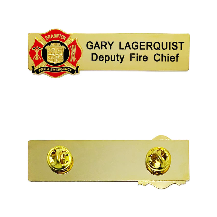 Wholesale Metal Name Badge Tag Badge Custom Brand Logo for Government Service Personnel Hotel Airline