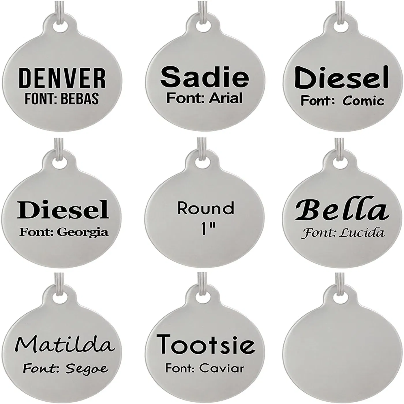 Funny Pet Dog Tag Keychain for Cats Dogs ID Tag Owner Personalized