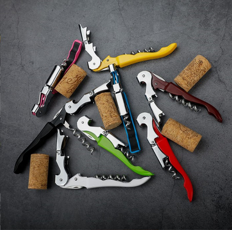 AI-MICH Custom Multifunction Silver Steel Screw Wine Bottle Opener For Gifts Corkscrew