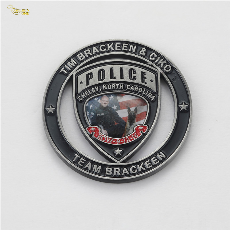 Custom 3D Logo Soft Hard Enamel Gold Nypd Firefighter Rescue Brass Metal Military Challenge Coin