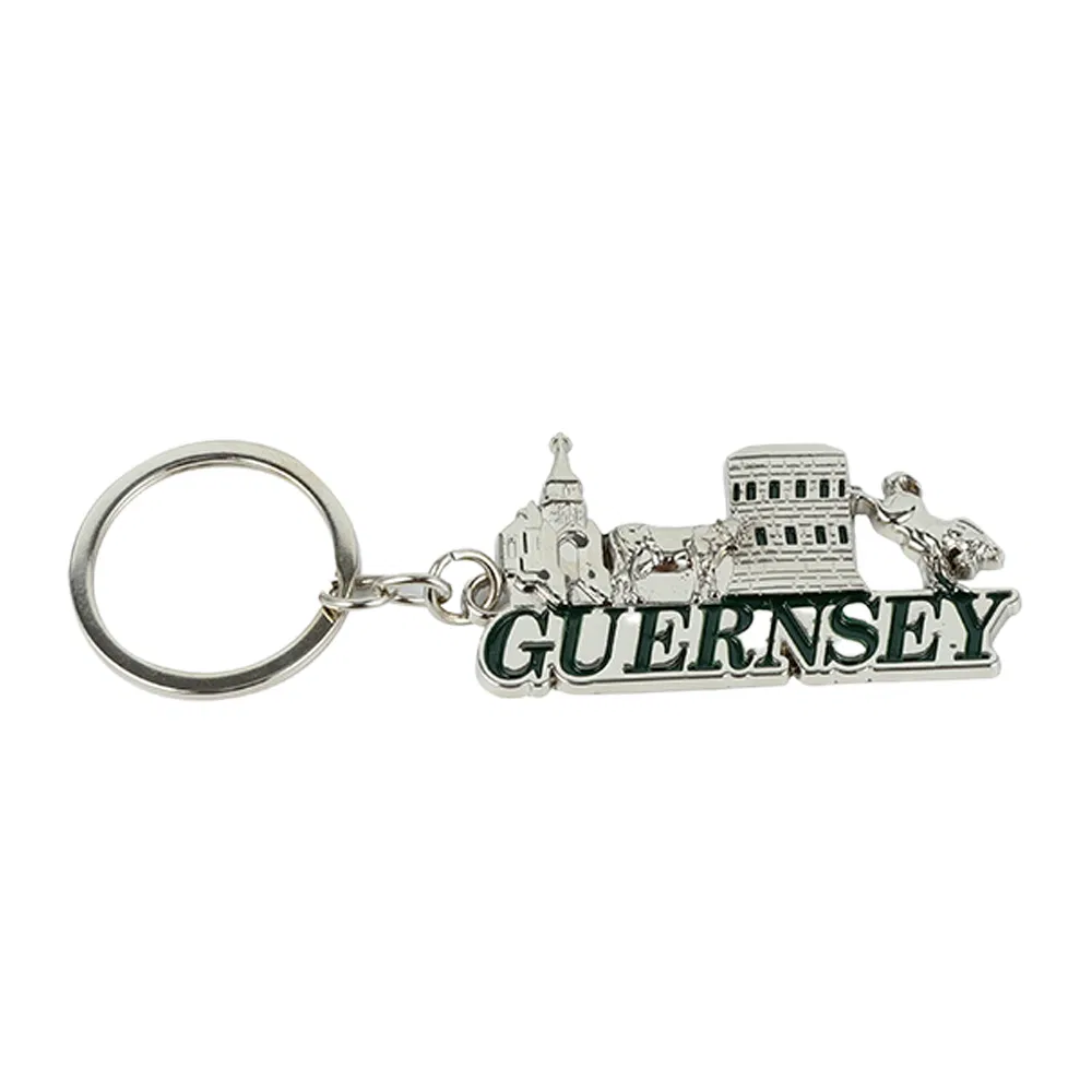 Wholesale Travelling Custom Logo Big Love Letter Metal Promotional Gift Keyring