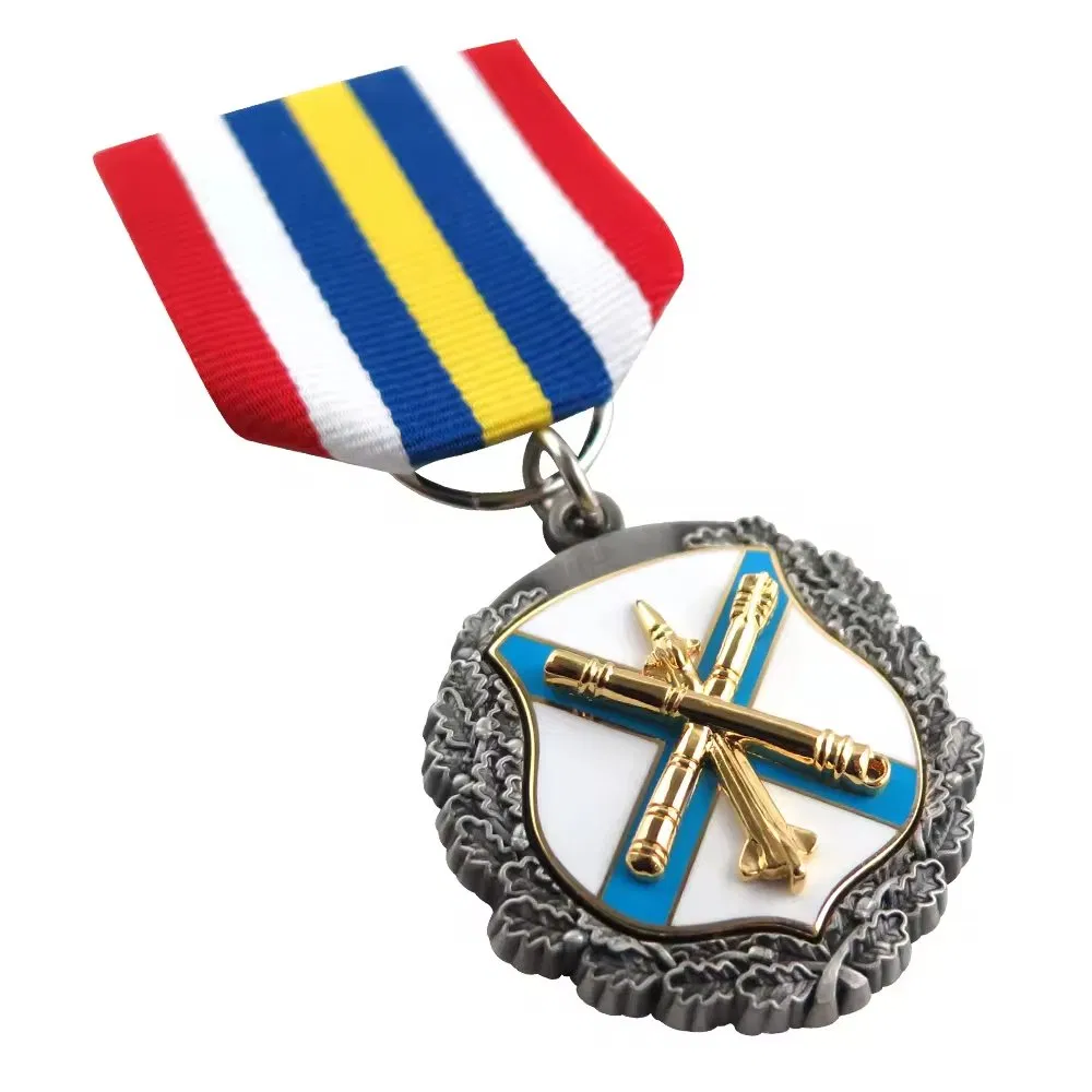 Custom Metal Commemorative Medal Souvenir Emblem Decoration Heroic Honor Chest Badge Medal