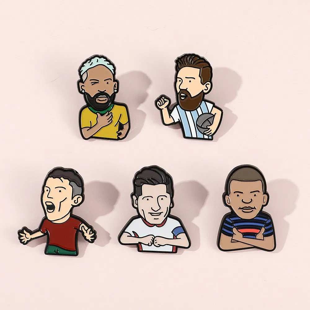 Custom Metal Enamel Lapel Badge Pin for Sport Style Basketball Jersey Soccer Players