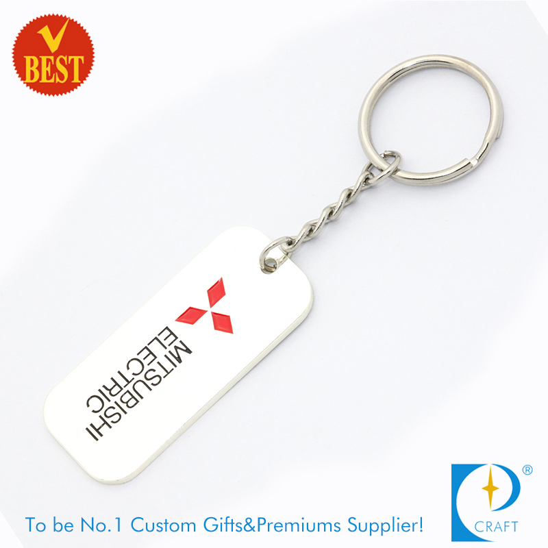 High Quality Custom Logo Promotional Souvenir Gold Metal Car Keychain Keyring