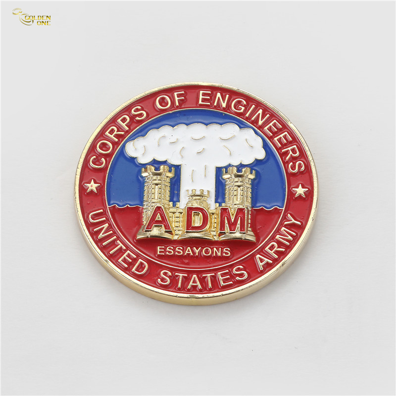 Factory Price Custom Logo Design Nypd Police Enforecement Fire Fighter Military Service Brass Enamel Challenge Coins