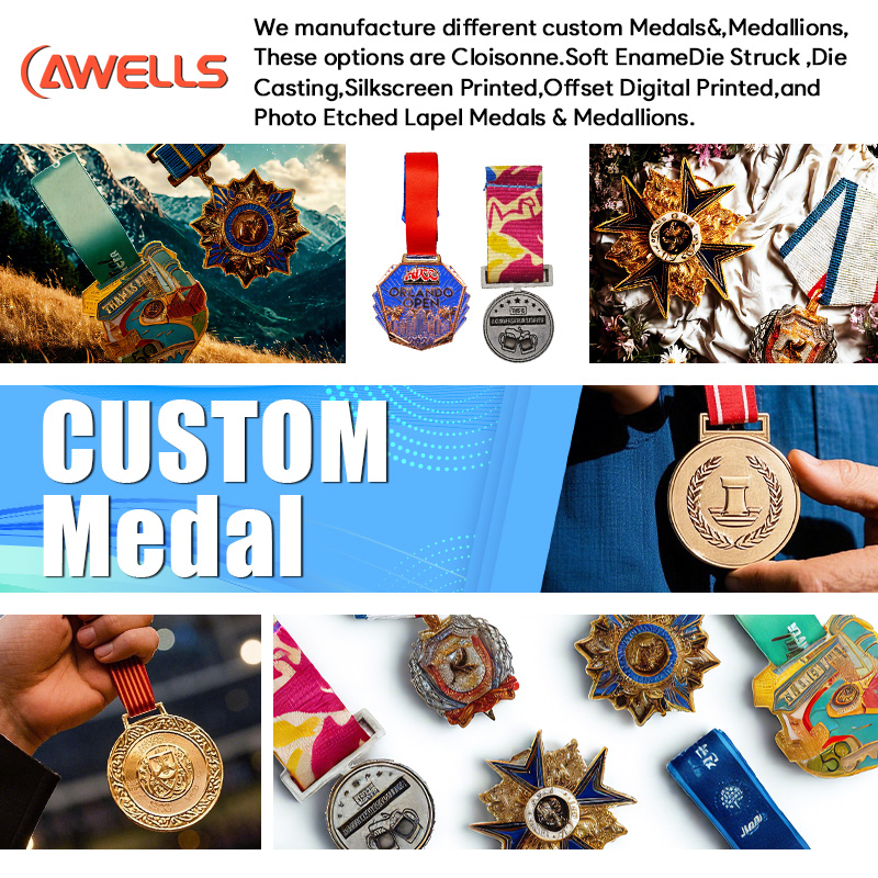 Factory Price Gold Silver Metal Ancient Custom Commemorative Challenge Souvenir Running Cycling Basketball Medal