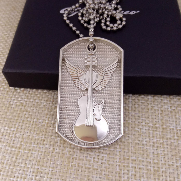 Personalized Blank Pet ID Dogtag Necklace Metal Custom Dog Collar Custom Dog Tag