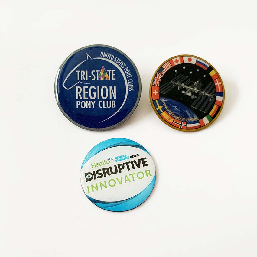New Printed Badges Offset Printed Metal Badges Custom Security Police Gift Button Badges