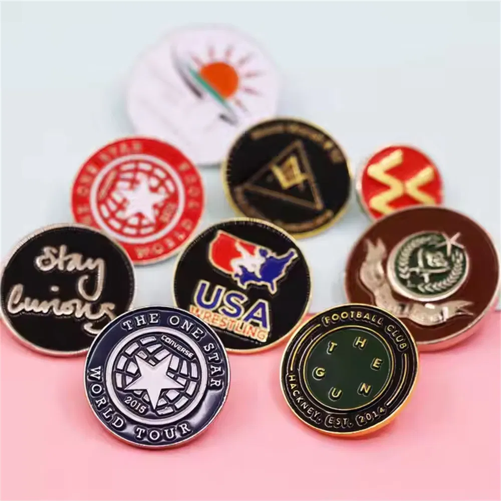 Manufacturer Free Design Custom Logo Anime Enamel Pins Badge Metal Hat Lapel Pins