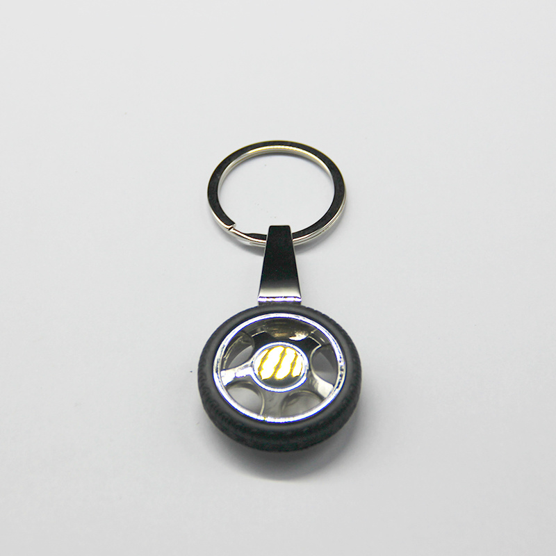 Custom Logo Key Chain Accessories Promotional Gift Woven PU Leather Metal Keychain