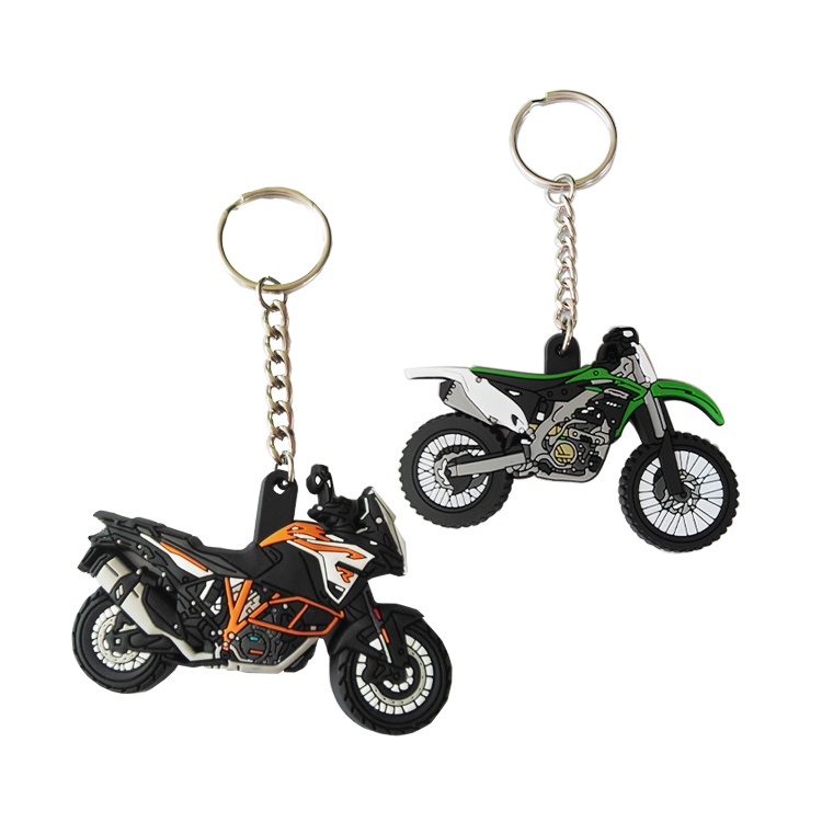 Promotional Metal Custom PVC Logo Personalized 3D Cute Key Holder Key Ring