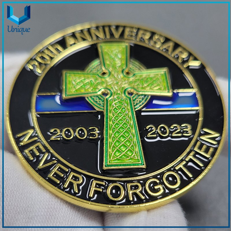 Custom 3D Gold Souvenir Puerto Rico Award Medal with Velvet Gift Box