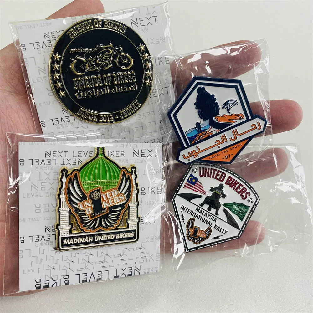 Design Gold Silver Commemorative Coins Enamel Souvenir Zinc Alloy Metal Coin Custom 3D Metal Engraved Challenge Coin Medal