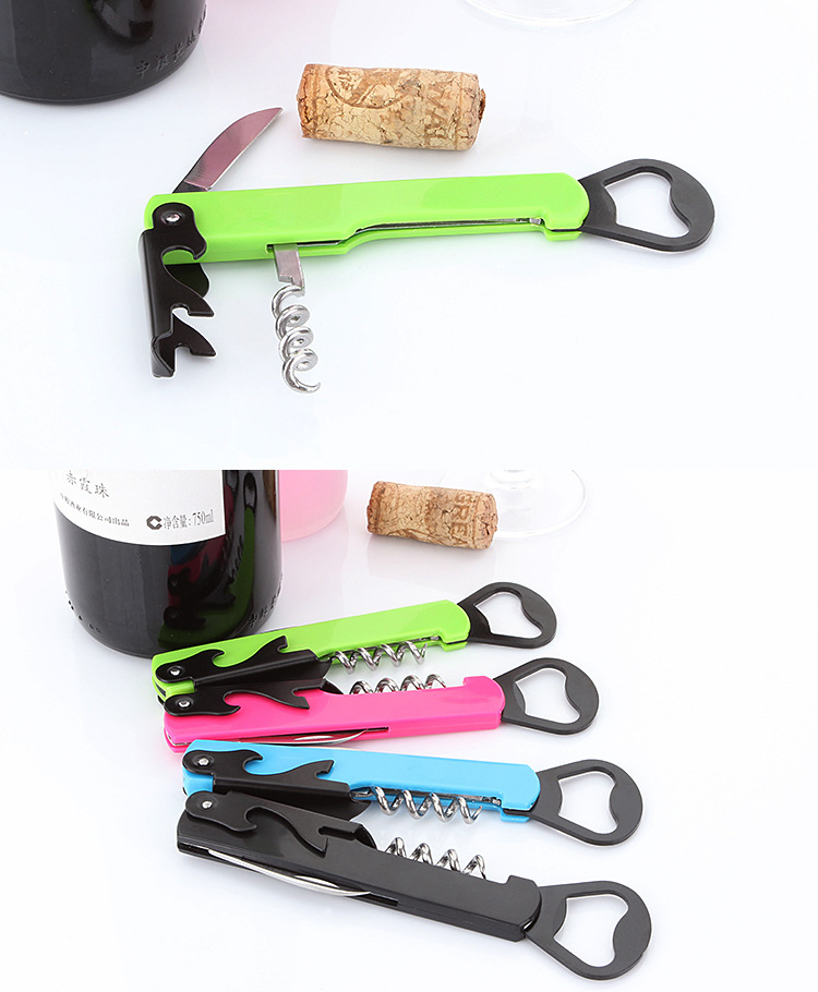 Multifunction Stainless Steel Corkscrew Portable Wine Bottle Opener Beer Opener