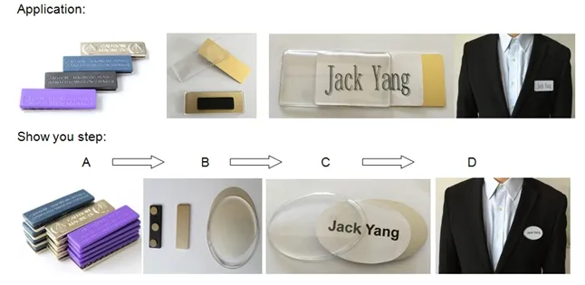 Magnetic Name Badge Application