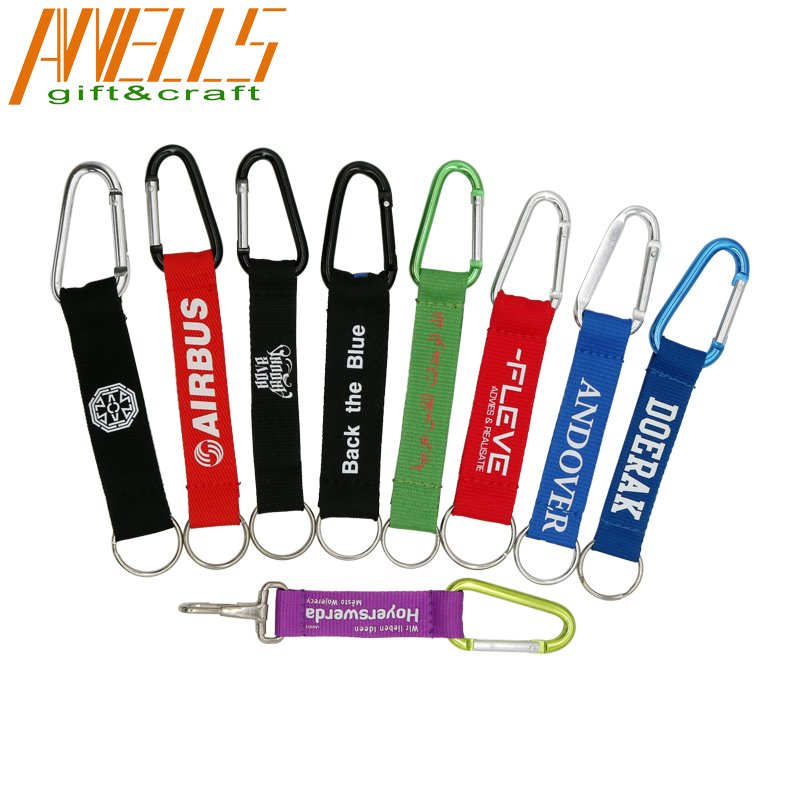 Custom Logo Lanyard Keychain with Strong Carabiner Hook