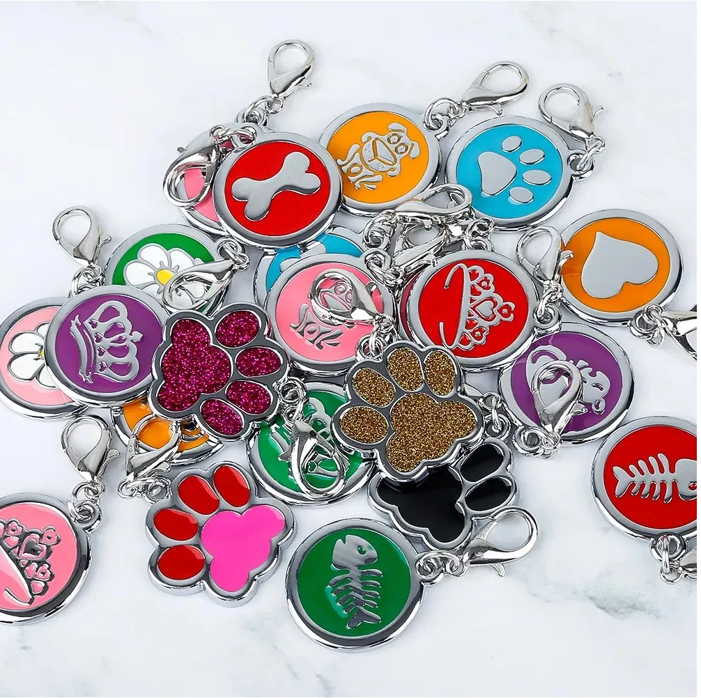 Personalized Anti-Lost Pet Supplies Pendent Soft Enamel Dog Tags