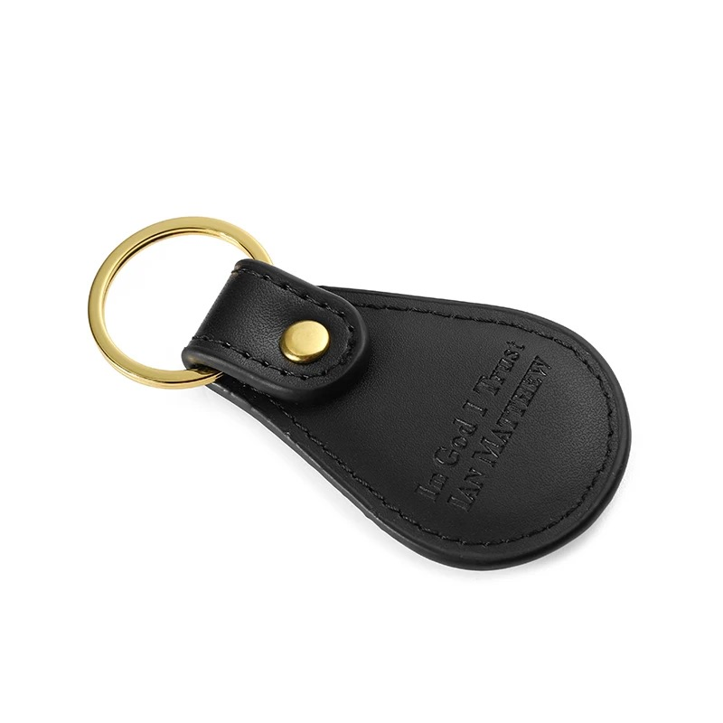 Promotional Gift Blank Metal Leather Keyring Custom Logo Design Car Luxury Leather Keychain for Gifts