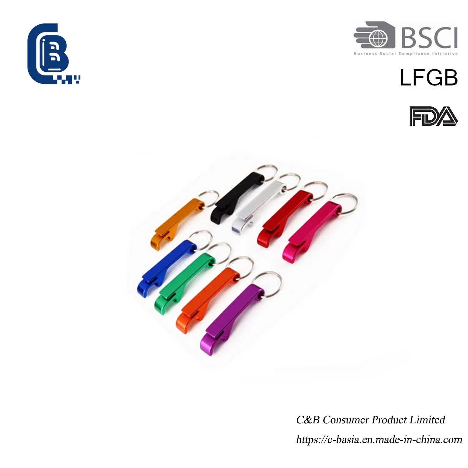 Creative Promotional Gift Beer Bottle Opener Keyrings Metal Keychain Kitchen Gadgets Kitchenware