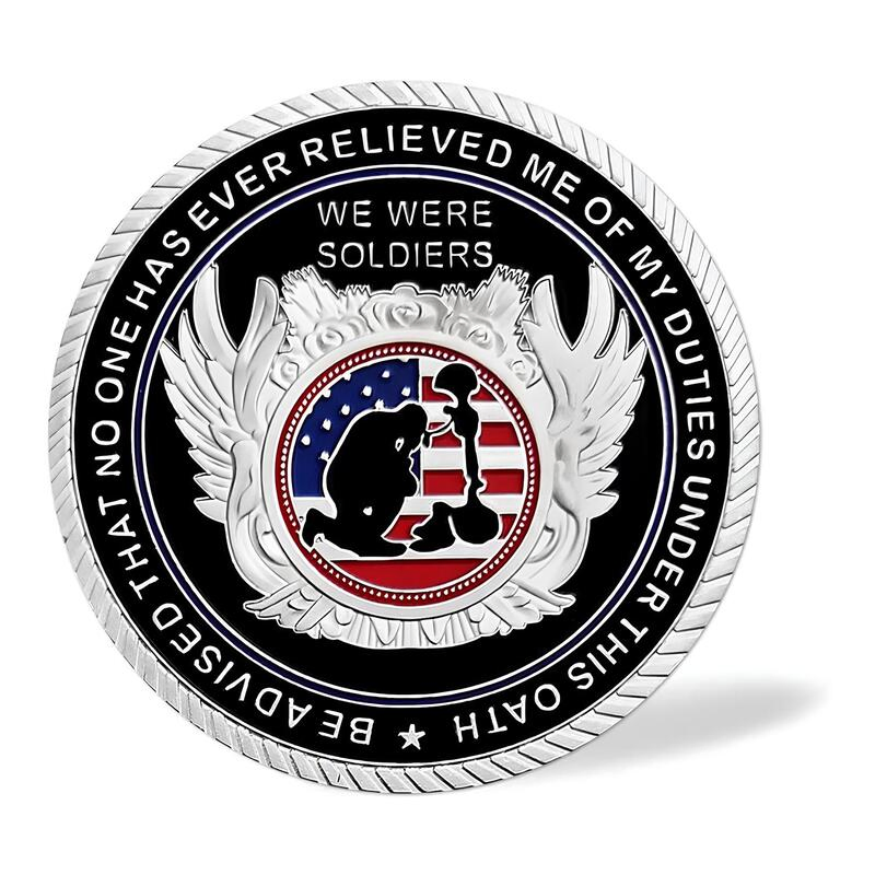 Custom Brass Stamped Hard Enamel American Collective Challenge Coin
