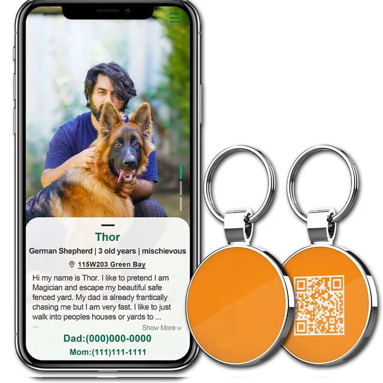 NFC QR Dog Tag Main