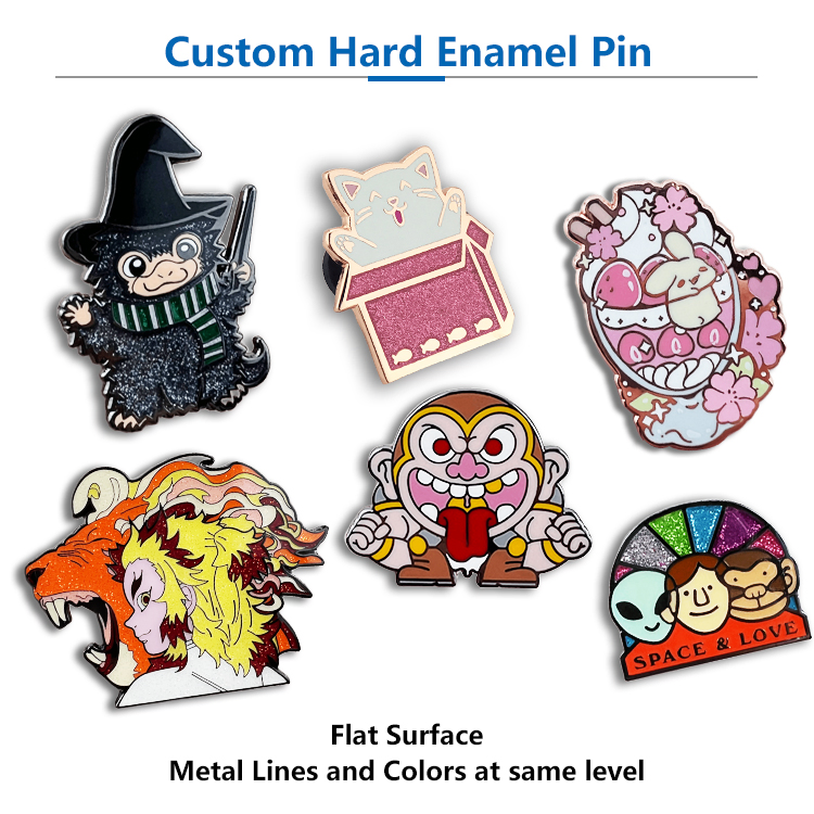 Enamel Pin Metal-Plated Magnetic Badge Free Design Logo Soft and Hard Custom