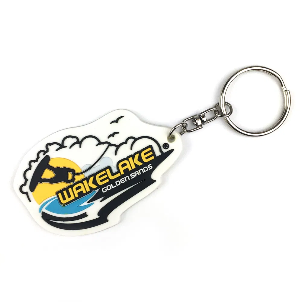 Personalized 3D 2D Embossed Soft PVC Rubber Key Chain