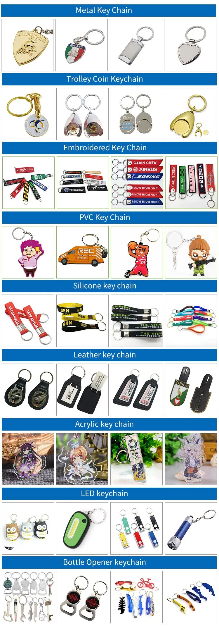 Variety of Keychains