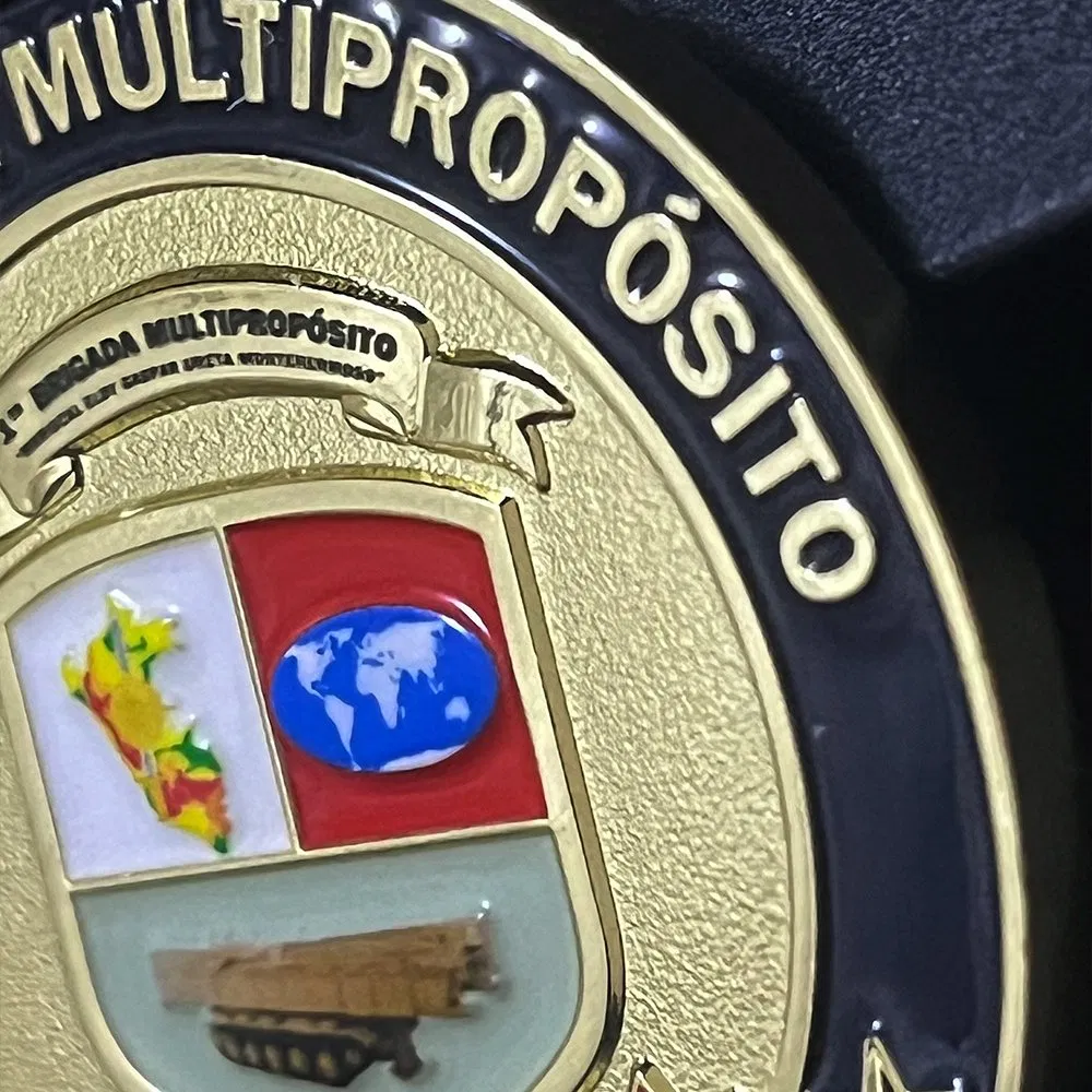 Customized 3D Style Metal Antique Gold Brass Plating Engraved Emblem Fantastic Polished Custom Challenge Coins for Souvenir